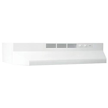 Broan-NuTone 413001 Non-Ducted Ductless Range Hood with Lights Exhaust Fan for Under Cabinet, 30-Inch, White