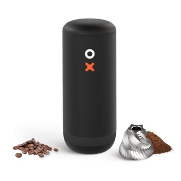 Nuttii Burr Electric Coffee Grinder, Matte Black | Portable, Quiet Adjustable Conical Burr, 20 Grind Settings, Espresso Pour-Over French Press Moka, Home Travel Use