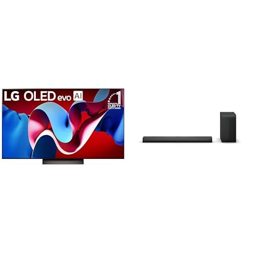 LG 42-Inch Class OLED evo C4 Series Smart TV 4K Processor Flat Screen with Magic Remote AI-Powered with Alexa Built-in (OLED42C4PUA, 2024)