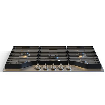 ThermoMate Heavy 36 Inch Gas Cooktop with 5 Italy Sabaf Power Burners, Built In Stove Top of 304 Stainless Steel, Gas Hob NG/LPG Convertible, Cooker with Thermocouple Protection CSA Certified