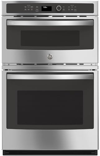 GE PK7800SKSS Electric Combination Wall Oven, Solid Black