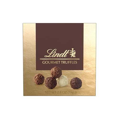 Lindt Gourmet Truffles Chocolate Candy Truffles, Assorted Chocolate Truffles, Christmas Candy, 14.7 oz. Gift Box