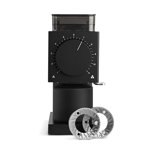 Fellow Ode Gen 2 64mm Flat Burr Coffee Grinder, Single Dose, 31 Grind Settings, Electric, Stainless Steel, Quiet & Anti-Static for Pour Over, French Press & Cold Brew – Matte Black