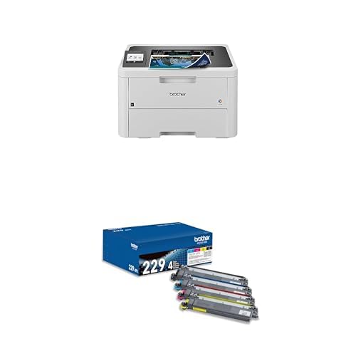 Brother HL-L3280CDW Wireless Compact Digital Color Printer with Laser Quality Output, Duplex, Mobile Printing & Ethernet | Includes 2 Month Refresh Subscription Trial¹,Works with Alexa