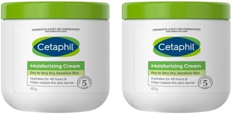Cetaphil Moisturizing Cream, Face & Body Moisturizer for Men & Women, Dry to Very Dry and Sensitive Skin, Unscented, 453g