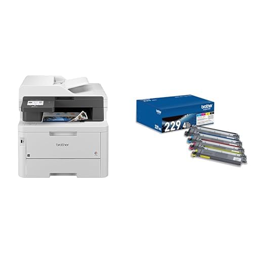 Brother MFC-L3780CDW Wireless Digital Color All-in-One Printer with Laser Quality Output, Single Pass Duplex Copy & Scan | Includes 2 Month Refresh Subscription Trial, Works with Alexa
