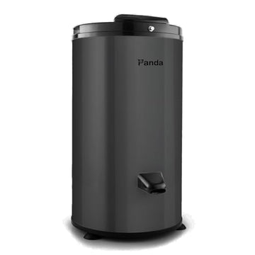 Panda 3200 RPM Portable Spin Dryer – 22lbs Capacity, Stainless Steel Drum & Outer Case, 110V – Sleek Dark Gray