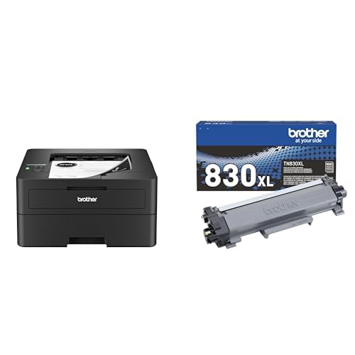 Brother HL-L2460DW Wireless Compact Monochrome Laser Printer with Duplex, Mobile Printing, Black & White Output | Includes Refresh Subscription Trial(1), Works with Alexa