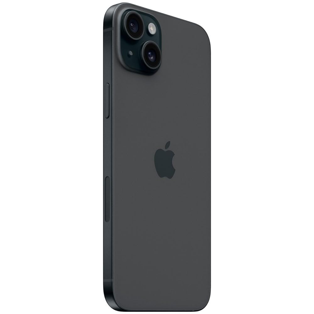 Apple iPhone 15 Plus, 128GB, Black - Unlocked (Renewed)