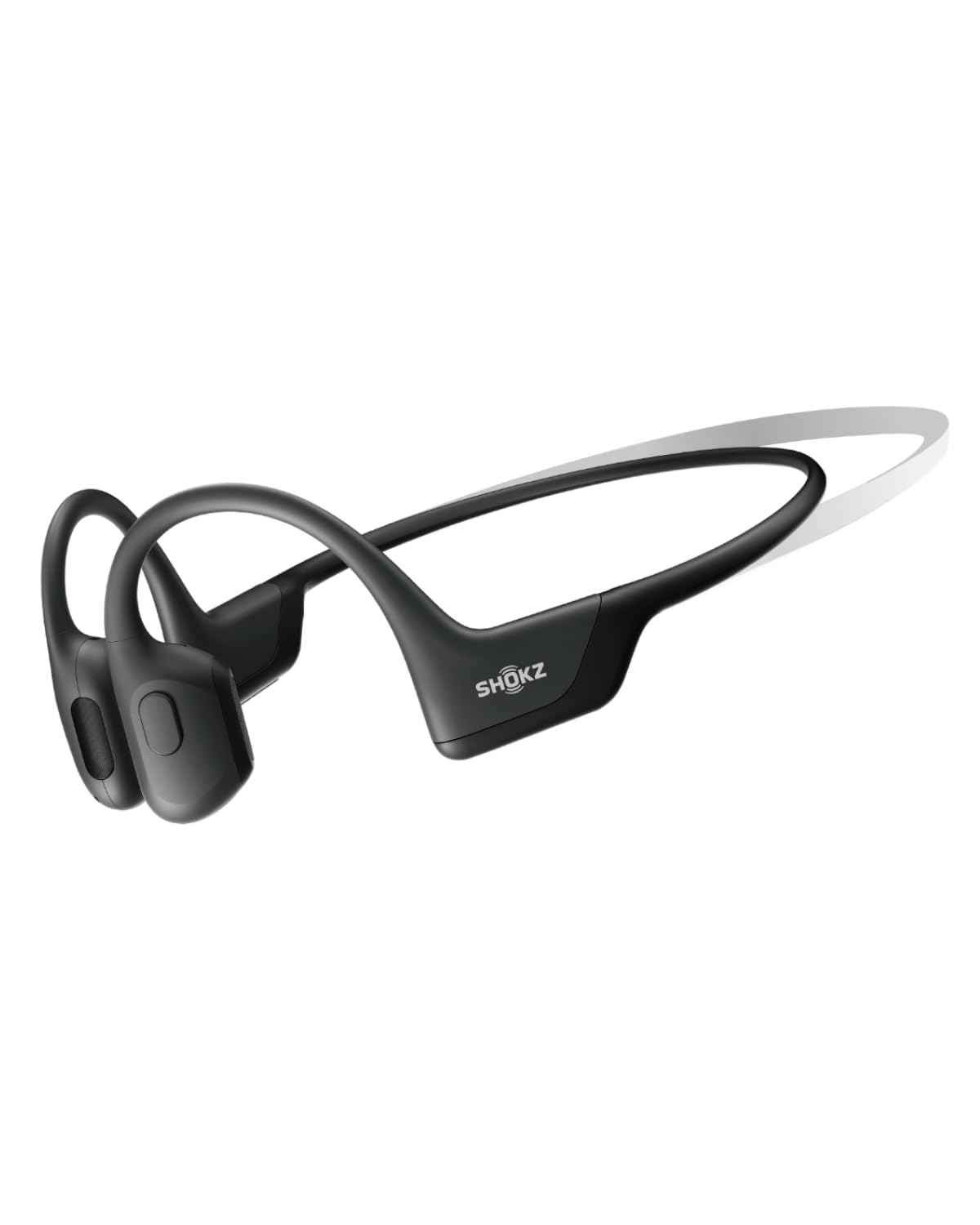 SHOKZ OpenRun Pro-Bone Conduction Headphones, Open-Ear Bluetooth Wireless Sport Headphones for Running and Workout, Sweat Resistant, Long Battery Life, Premium Deep Bass, Mic，with Hair Band, Black