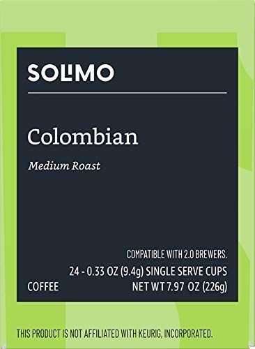 Amazon Brand - Solimo Dark Roast Coffee Pods, Compatible with Keurig 2.0 K-Cup Brewers 100 Count(Pack of 1)