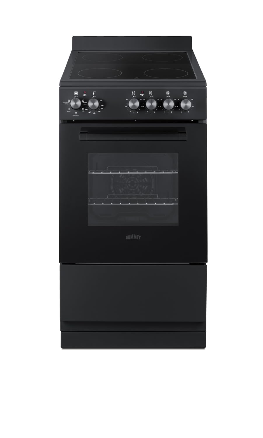Summit 24” Electric Smooth Top Range, Large 2.44 cu.ft. oven. ADA Compliant, White- REXT24W