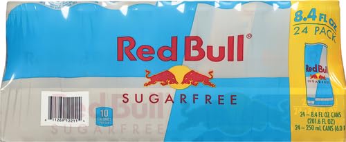 Red Bull Sugar Free Energy Drink with 151mg Caffeine plus Taurine & B Vitamins, 16 Fl Oz, Pack of 12 Cans
