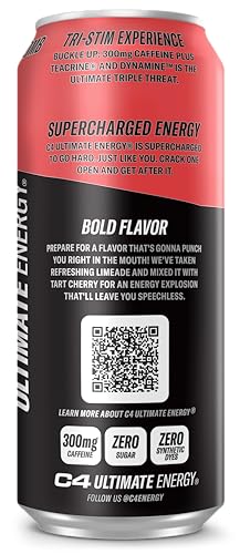 Cellucor C4 Ultimate | Pre Workout Sugar Free Energy Drink | Tri-Stim Experience with 300mg Caffeine + TeaCrine + Dynamine | Fruit Punch | 16oz (Pack of 12)