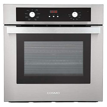 COSMO C51EIX 24 in. Lumin Collection 24 in. Lumin Collection 2.9 cu. ft. Electric Wall Oven, 8 Functions & Turbo True European Convection in Stainless Steel