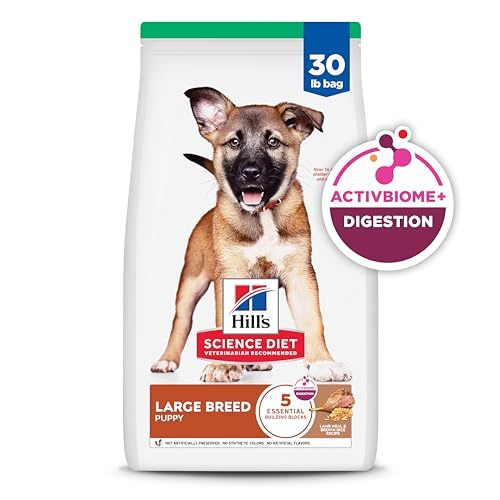 Hill's Science Diet Large Breed Puppy Food, DHA to Support Healthy Development, Chicken & Brown Rice Dry Dog Food, 15.5 lb. Bag