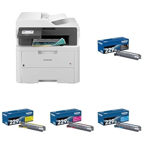 Brother MFC-L3720CDW Wireless Color Laser Printer with Scanner, Copier and Fax | Auto Duplex and 250-Sheet Capacity | Includes Refresh Subscription Trial(1). Amazon Dash Replenishment Ready