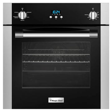 Magic Chef MCSWOE24S Electric 24" 2.2 cu. ft. Single Wall Oven with Convection, Stainless Steel