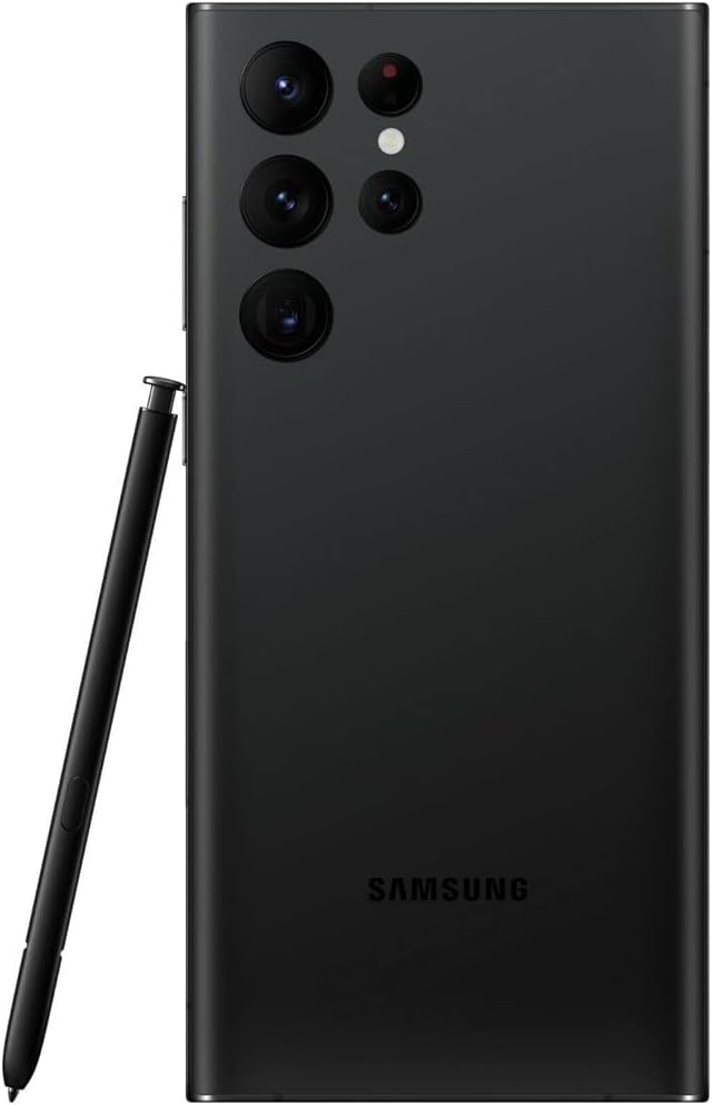 Samsung Galaxy S22 Ultra 5G, US Version, 128GB, Black - Unlocked (Renewed)