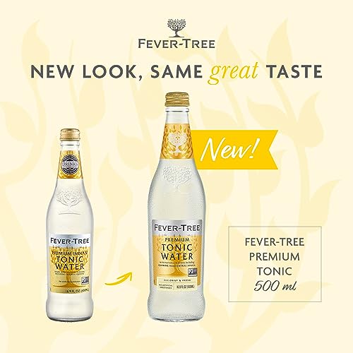 Fever Tree Tonic Water - Premium Quality Mixer - Refreshing Beverage for Cocktails & Mocktails. Naturally Sourced Ingredients, No Artificial Sweeteners or Colors - 150 ML Cans - Pack of 24