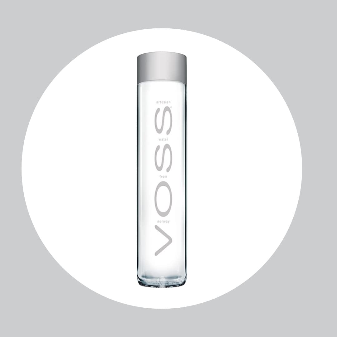 Voss Artesian Still water from Norway Naturally pure for a crisp, refreshing taste 375ml GLASS bottled water 12.7 Fl oz (Pack of 9)