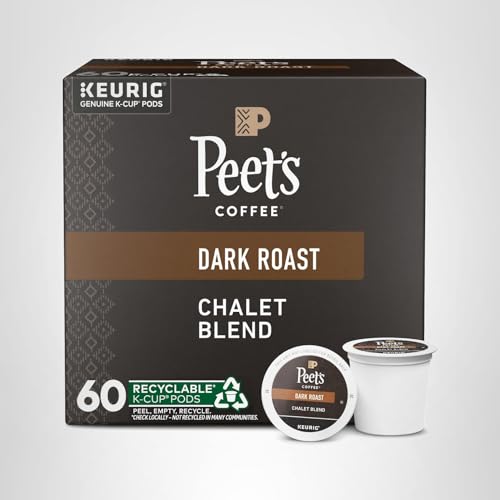 Peet's Coffee, Dark Roast Keurig K-Cup Pods - Major Dickason's Blend 75 Count (1 Box of 75 Pods)
