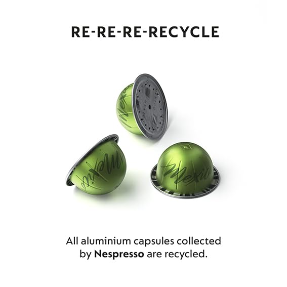 Nespresso Capsules Vertuo, Double Espresso Chiaro, Medium Roast Espresso Coffee, 30-Count Coffee Pods, Brews 2.7oz.