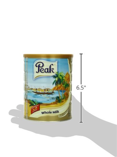 Peak Whole Milk Powder, 2 Pound (900g) Can - European Milk from Holland, rBST Free, Full Rich Flavor, Dissolves Instantly, Long Shelf Life, Premium Full Fat Quality