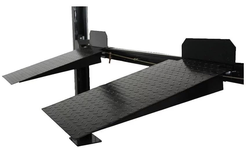 APlusLift 8000LB 4-Post Portable Parking Storage Service Car Lift with Aluminum Ramps - HW-8S or HW-8SXLT