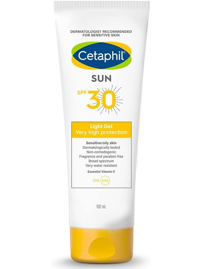 Cetaphil Sun Spf 30 Sunscreen Gel, White, Hydrate & Nourish With Chemical Free Sun Protection,100 ml