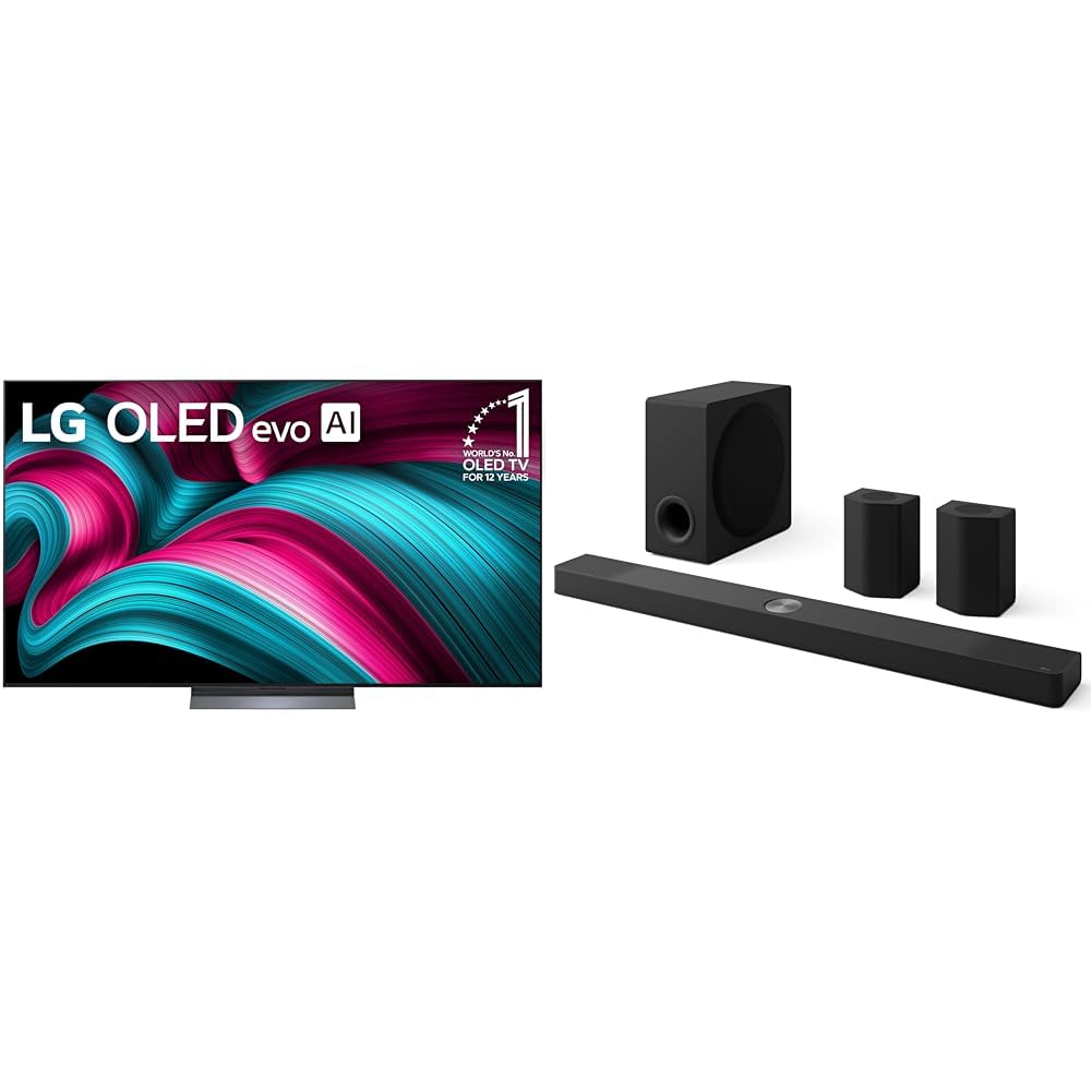 LG 65-Inch Class OLED evo AI 4K C5 Series Smart TV w/Dolby Atmos, Dolby Vision, HDR10, AI Super Upscaling 4K, Filmmaker Mode, Wow Orchestra, Alexa Built-in (OLED65C5PUA, 2025)