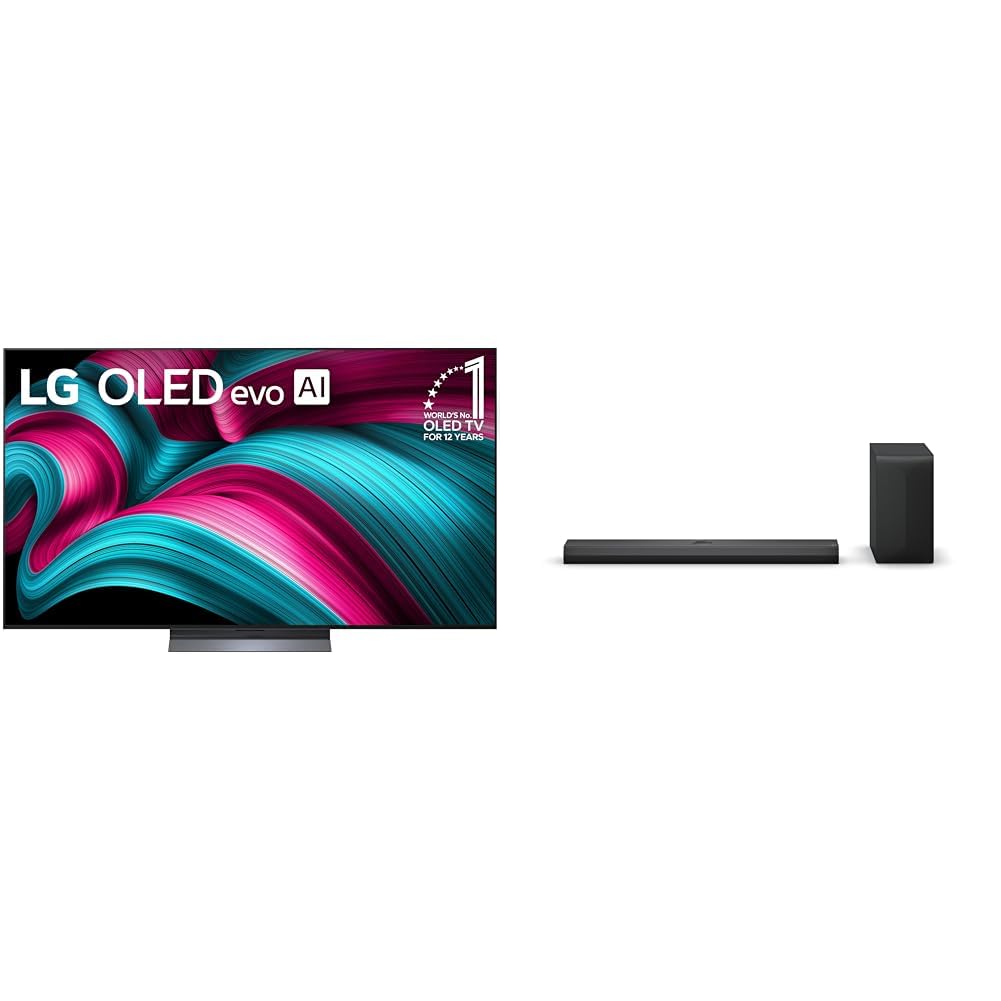 LG 65-Inch Class OLED evo AI 4K C5 Series Smart TV w/Dolby Atmos, Dolby Vision, HDR10, AI Super Upscaling 4K, Filmmaker Mode, Wow Orchestra, Alexa Built-in (OLED65C5PUA, 2025)