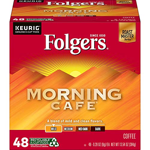 Folgers Classic Roast Medium Roast Coffee, 72 Keurig K-Cup Pods