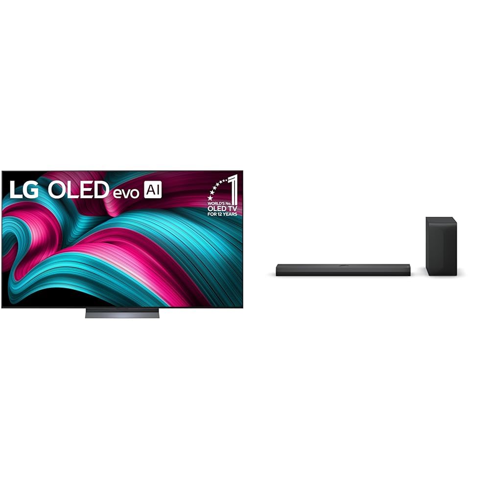 LG 65-Inch Class OLED evo AI 4K C5 Series Smart TV w/Dolby Atmos, Dolby Vision, HDR10, AI Super Upscaling 4K, Filmmaker Mode, Wow Orchestra, Alexa Built-in (OLED65C5PUA, 2025)