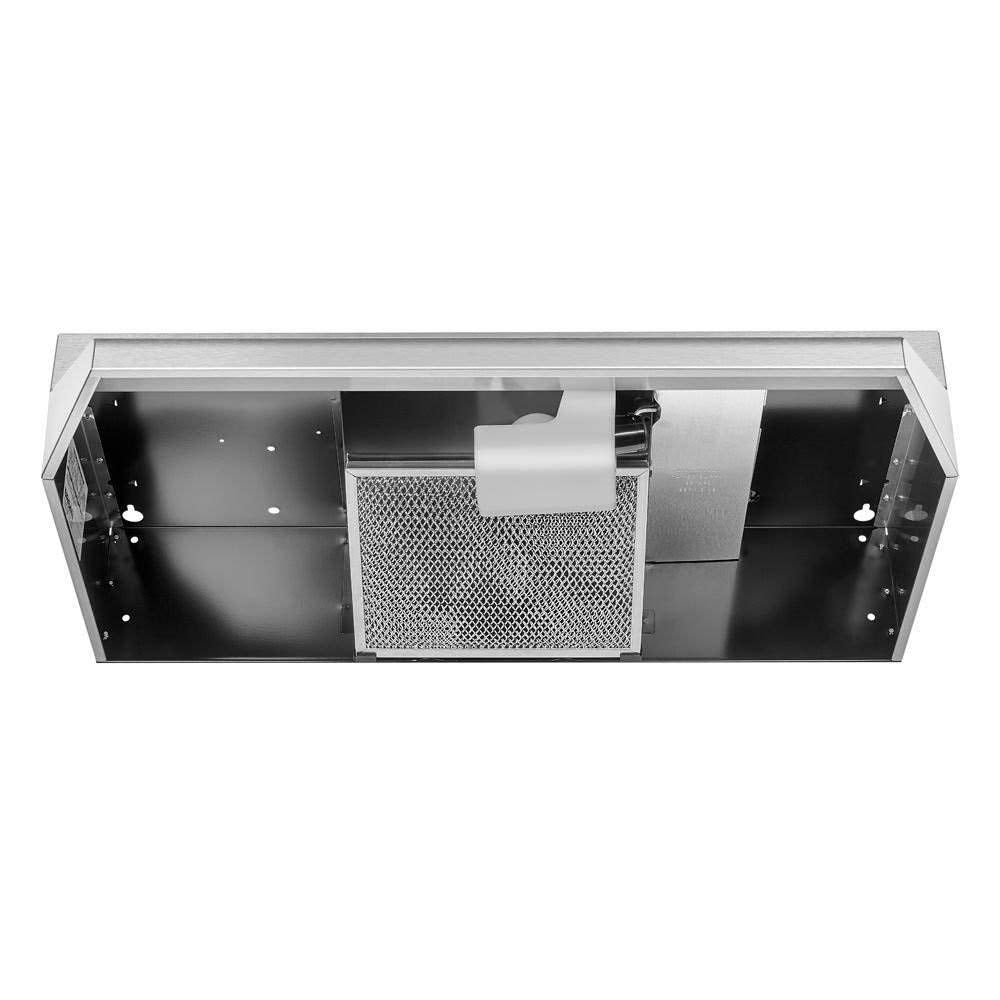 Broan-NuTone 413001 Non-Ducted Ductless Range Hood with Lights Exhaust Fan for Under Cabinet, 30-Inch, White