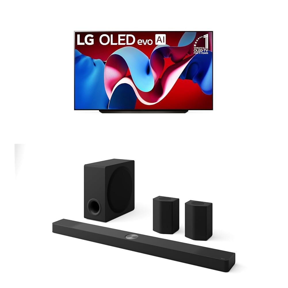 LG 42-Inch Class OLED evo C4 Series Smart TV 4K Processor Flat Screen with Magic Remote AI-Powered with Alexa Built-in (OLED42C4PUA, 2024)