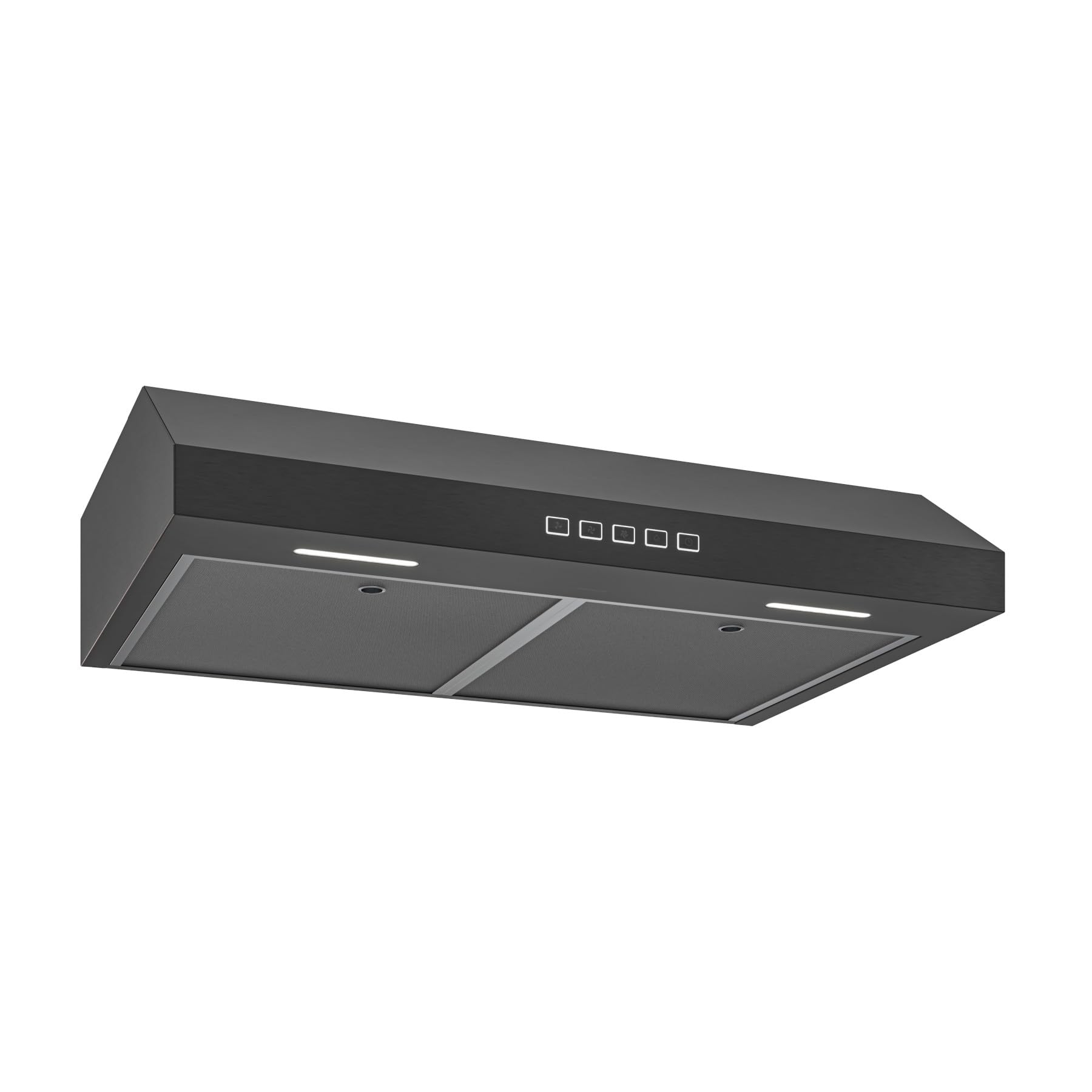 Broan-NuTone BCSQ130SS Three-Speed Glacier Under-Cabinet Range Hood with LED Lights ADA Capable, 1.5 Sones, 375 Max Blower CFM, 30-Inch, Stainless Steel