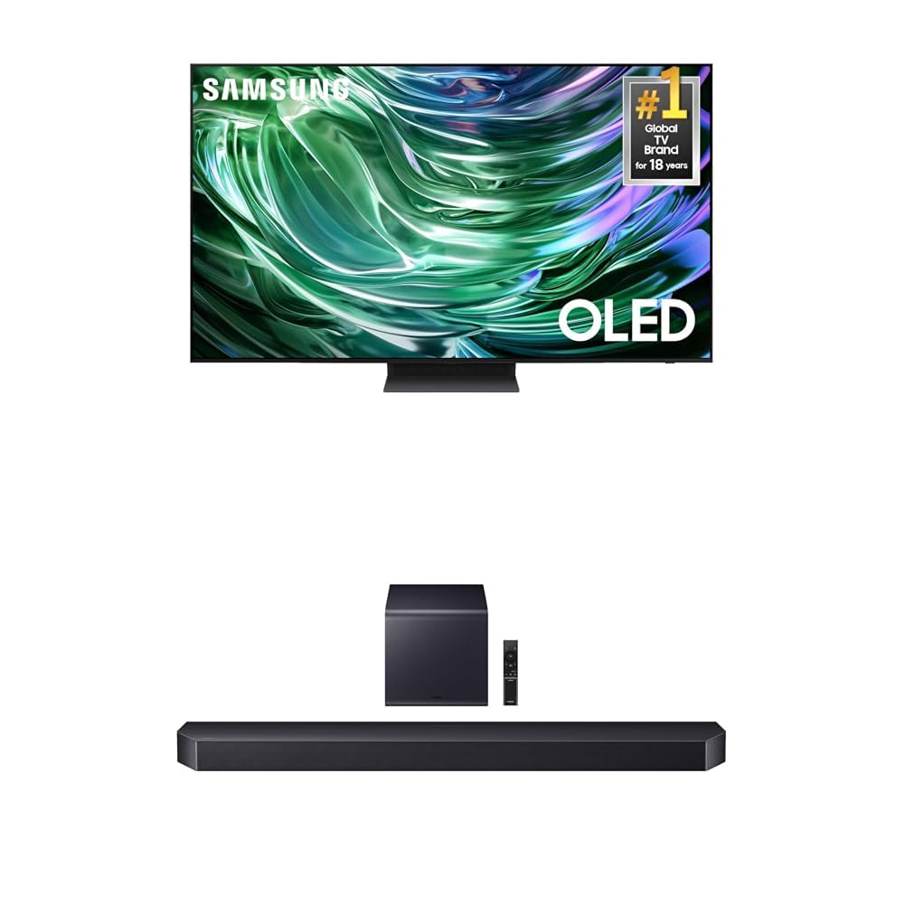 SAMSUNG 65-Inch Class OLED 4K S90D Series HDR+ Smart TV w/Dolby Atmos, Object Tracking Sound Lite, Motion Xcelerator, Real Depth Enhancer, 4K AI Upscaling, Alexa Built-in (QN65S90D, 2024 Model)
