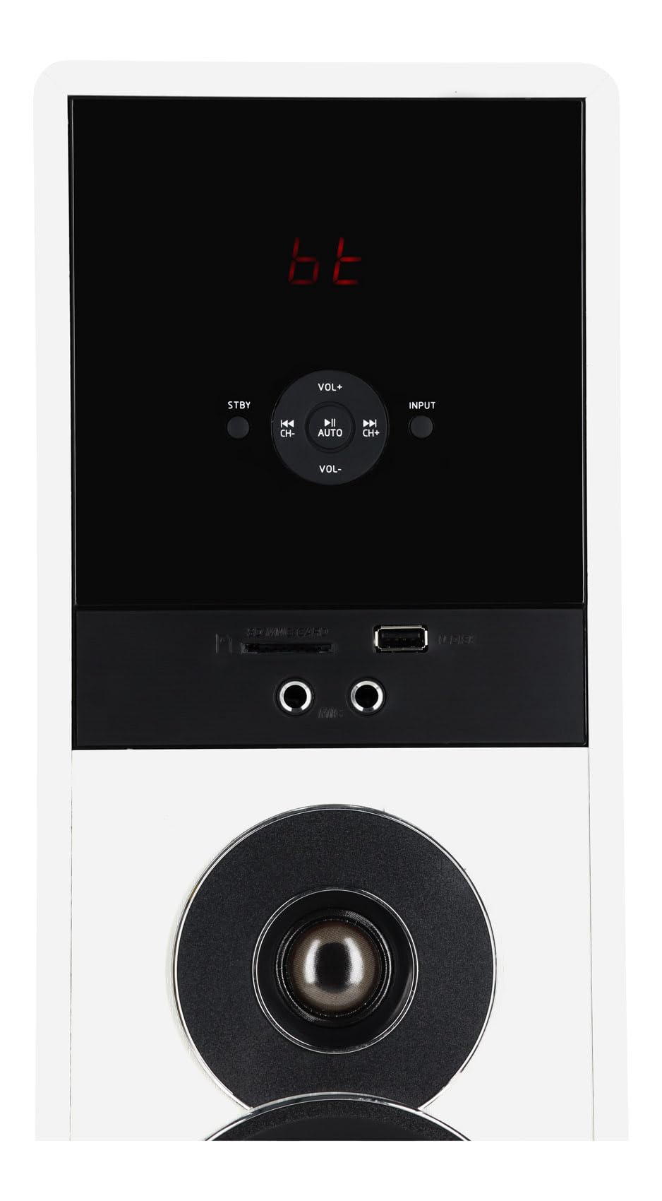 Rockville TM80D Powered Home Theater Tower Speaker System, Dark Wood, 800W, 8" Subwoofers, Bluetooth, USB/SD Playback, FM Radio, Remote Control, Karaoke Ready, Perfect for Home Entertainment