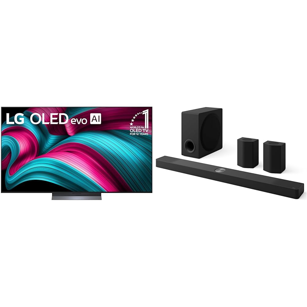 LG 65-Inch Class OLED evo AI 4K C5 Series Smart TV w/Dolby Atmos, Dolby Vision, HDR10, AI Super Upscaling 4K, Filmmaker Mode, Wow Orchestra, Alexa Built-in (OLED65C5PUA, 2025)