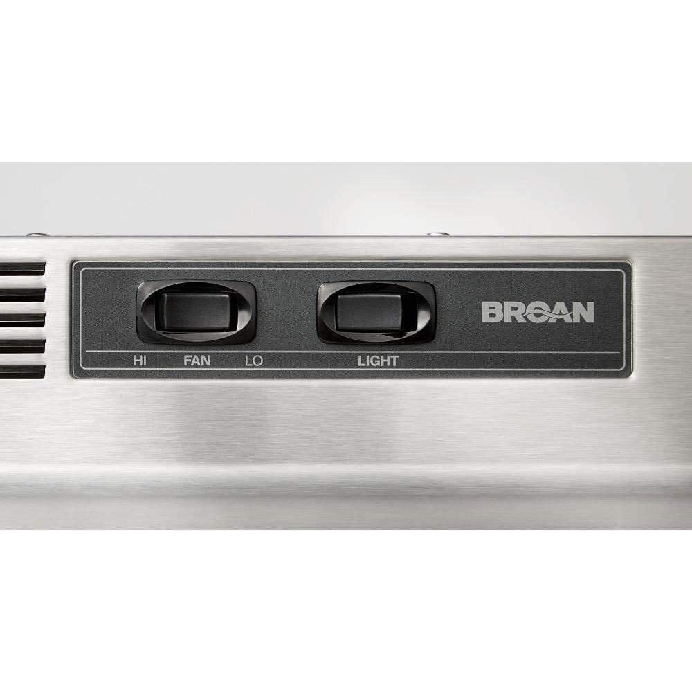 Broan-NuTone 413001 Non-Ducted Ductless Range Hood with Lights Exhaust Fan for Under Cabinet, 30-Inch, White