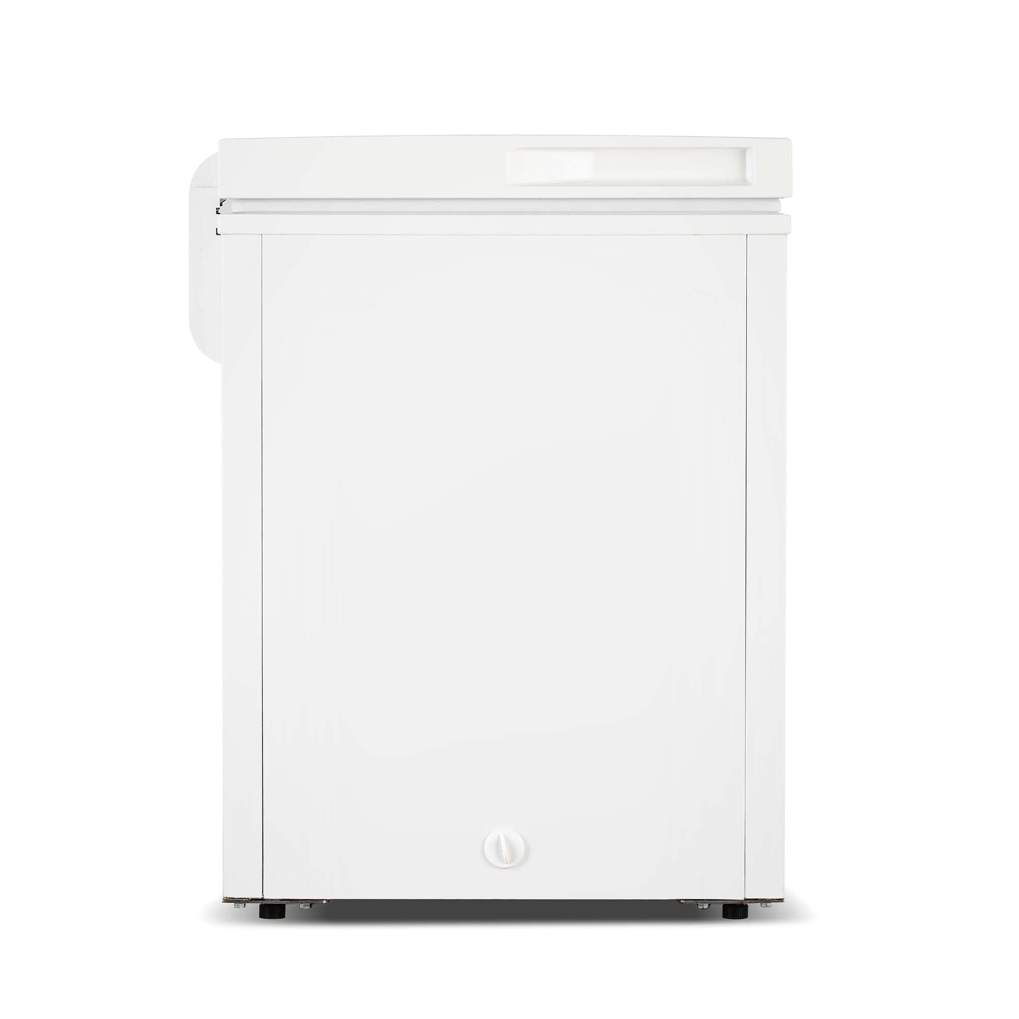 FRIGIDAIRE EFRF7003-BLACK Chest Deep Freezer, 7 Cu. Ft, Black Adjustable Thermostat-Removable Vinyl Coated Wire Basket-Easy Defrost Drain