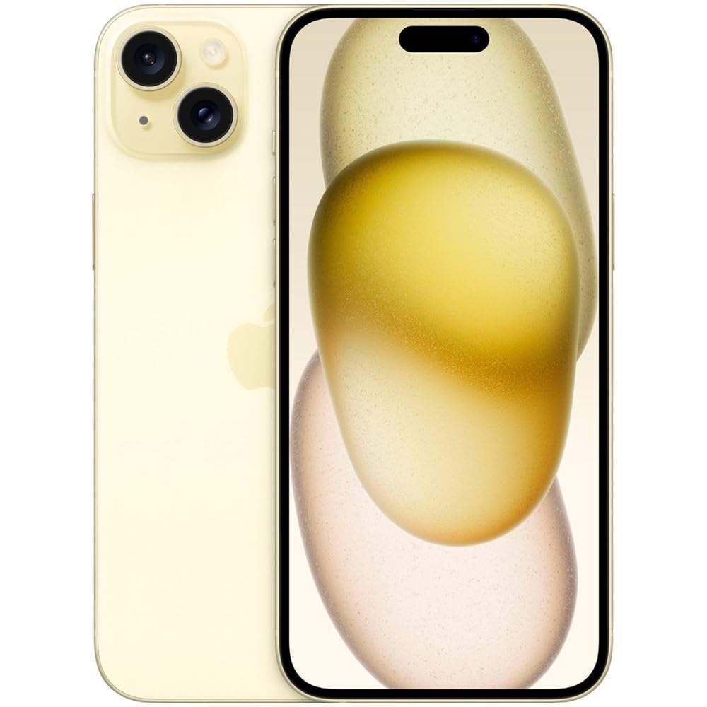 Apple iPhone 15 Plus, 128GB, Black - Unlocked (Renewed)