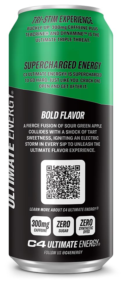 Cellucor C4 Ultimate | Pre Workout Sugar Free Energy Drink | Tri-Stim Experience with 300mg Caffeine + TeaCrine + Dynamine | Fruit Punch | 16oz (Pack of 12)