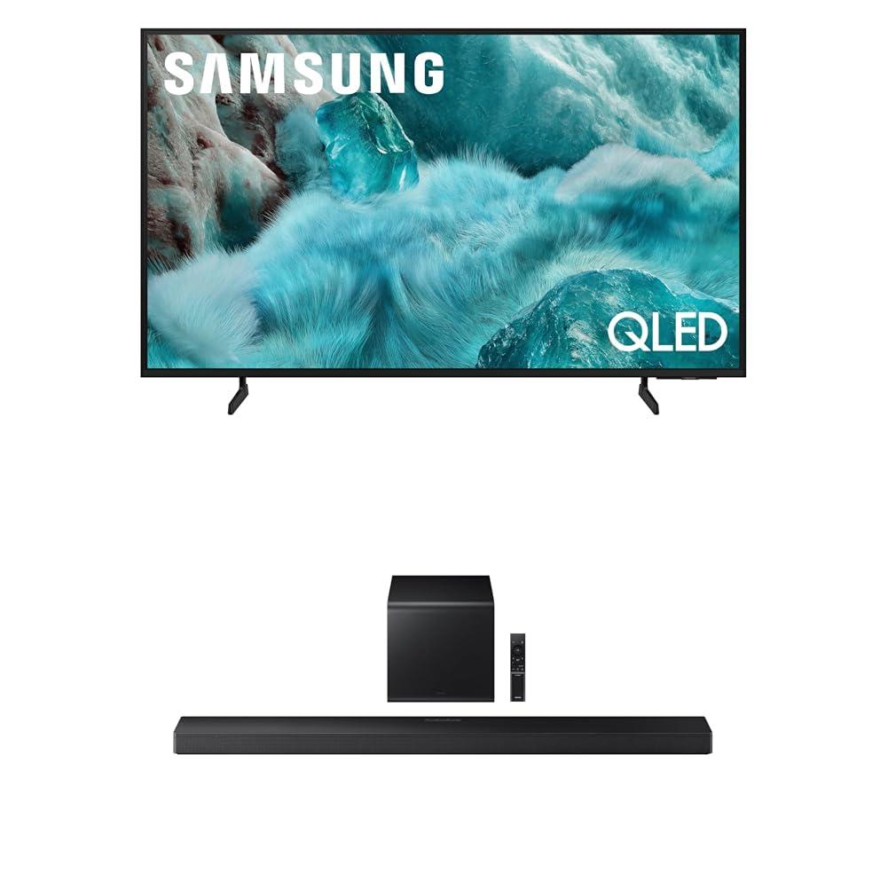 Samsung 65-Inch Class QLED Q7F Series Samsung Vision AI Smart TV (2025 Model, 65Q7F) Quantum HDR, Object Tracking Sound Lite, Q4 AI Gen1 Processor, 4K upscaling, Gaming Hub, Alexa Built-in