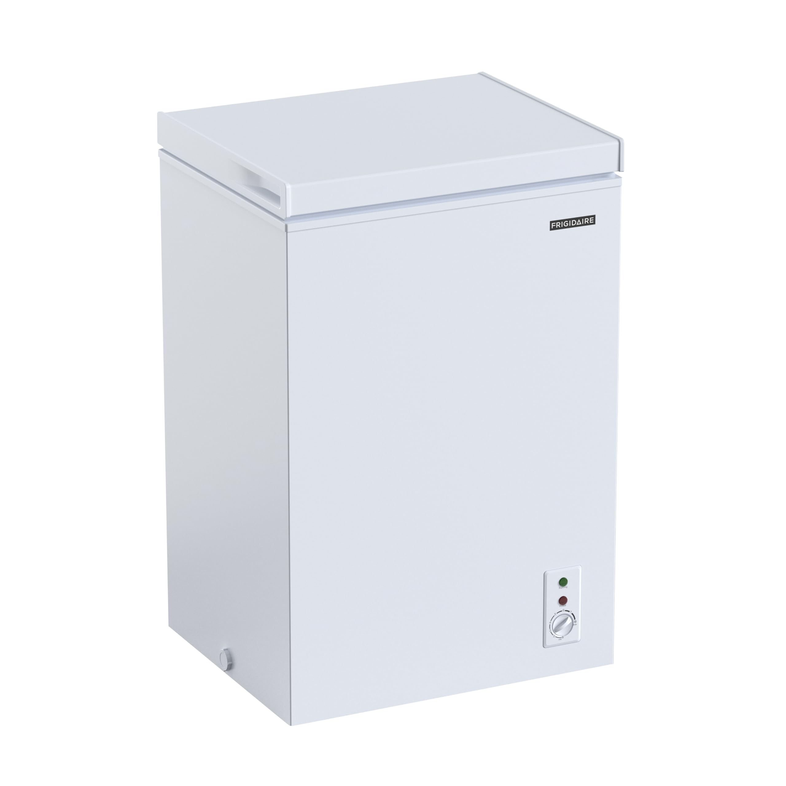 FRIGIDAIRE EFRF7003-BLACK Chest Deep Freezer, 7 Cu. Ft, Black Adjustable Thermostat-Removable Vinyl Coated Wire Basket-Easy Defrost Drain