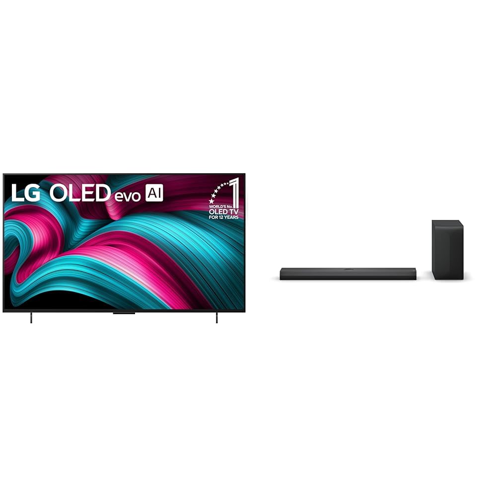 LG 65-Inch Class OLED evo AI 4K C5 Series Smart TV w/Dolby Atmos, Dolby Vision, HDR10, AI Super Upscaling 4K, Filmmaker Mode, Wow Orchestra, Alexa Built-in (OLED65C5PUA, 2025)