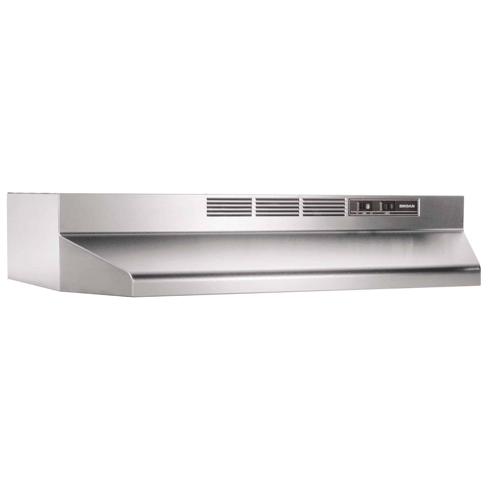 Broan-NuTone 413001 Non-Ducted Ductless Range Hood with Lights Exhaust Fan for Under Cabinet, 30-Inch, White