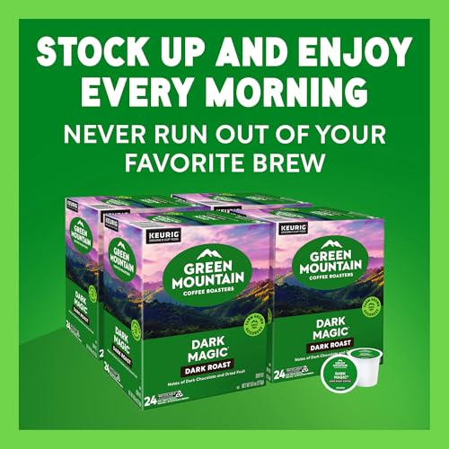 Green Mountain Coffee Roasters Dark Magic Keurig Single-Serve K-Cup Pods, Dark Roast Coffee, 72 Count