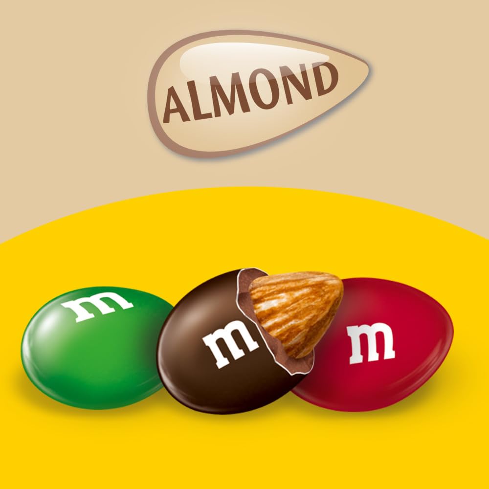 M&M'S Peanut Chocolate Candy, Full Size 1.74 oz Bag, Pack of 48 Bulk Candy Chocolate